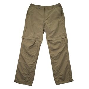 Berghaus Trousers Pants Mens 34x31 Tan Convertible Straight Leg Outdoor Hiking